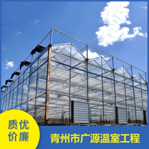 广源温室现货直供PC阳光板温室 山东生态餐厅温室生产厂家