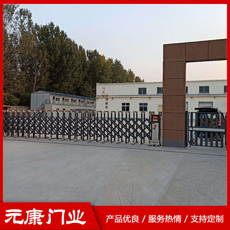 豪华电动伸缩门 工地电动伸缩门 批发电动伸缩门厂家 小区电动伸缩门