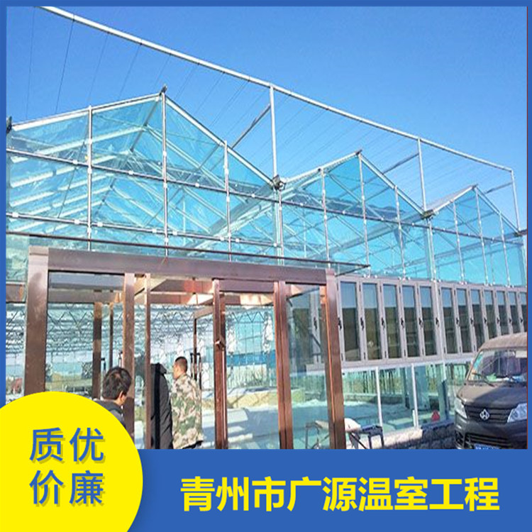 厂家承建玻璃连栋温室 玻璃连栋大棚搭建 欢迎咨询