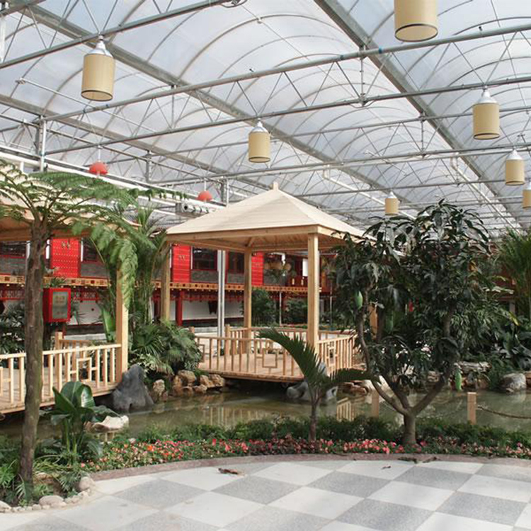 专业制作阳光板温室大棚 生态温室 阳光休闲餐厅温室