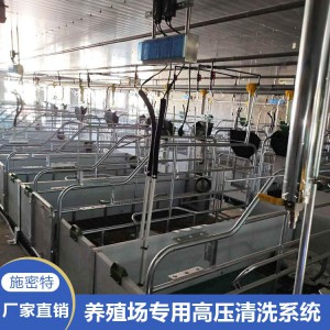 中央集中式高压清洗系统 养殖场高压清洗设备厂家 交钥匙工程
