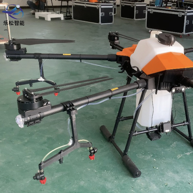 乐松智能多旋翼无人机 施肥 喷洒农药用无人机 可折叠