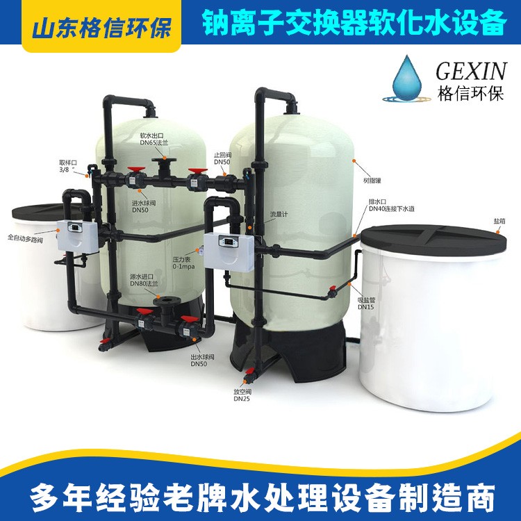 厂家供应 全自动软水器 钠离子交换软水器 全自动工业软水器