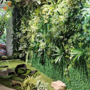 蕨类苔藓仿真植物墙 立体绿化墙体 仿真植物造景 仿真植物布置